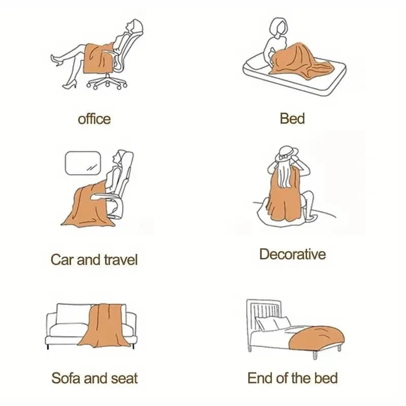 Canvanation 200x200cm / Blanc Couverture Polaire Blanc