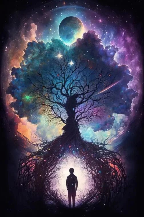 Canvanation PF20903 / 60x80cm Sans Cadre Affiche Harmonie Végétale : L'Arbre de Vie en Majesté