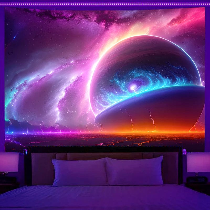 Canvanation 85X75CM / 3 Tapisserie Espace - Voyagez au cœur des étoiles
