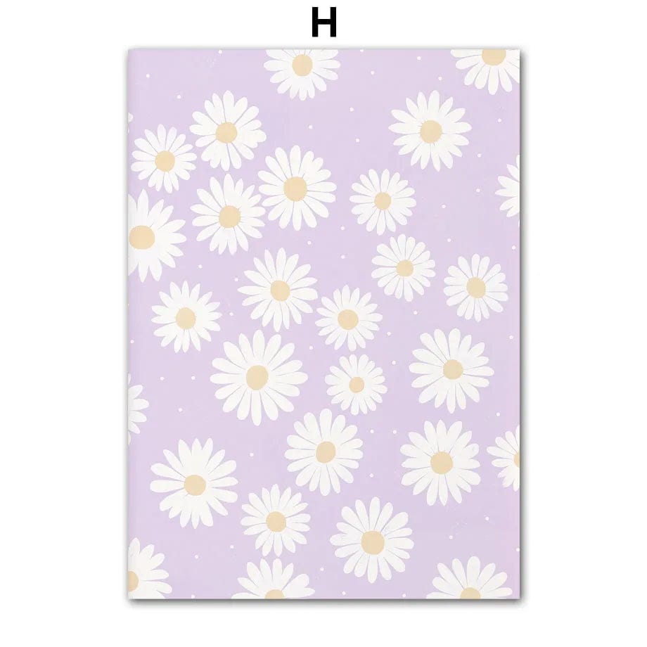 Canvanation H / 15X20 cm Affiche Abstraite Moderne Fleurs