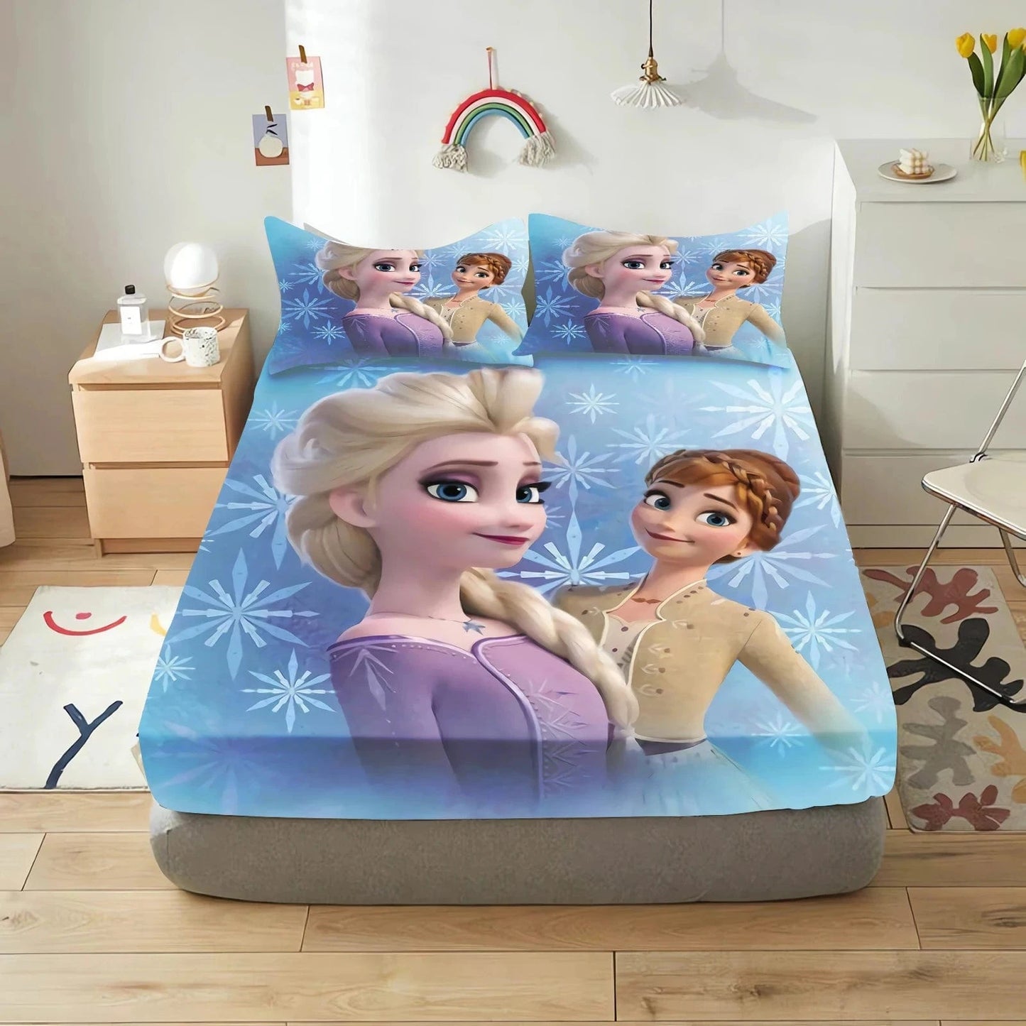 Canvanation Housse de Couette Frozen - Un Voyage Magique au Coeur de l'Hiver