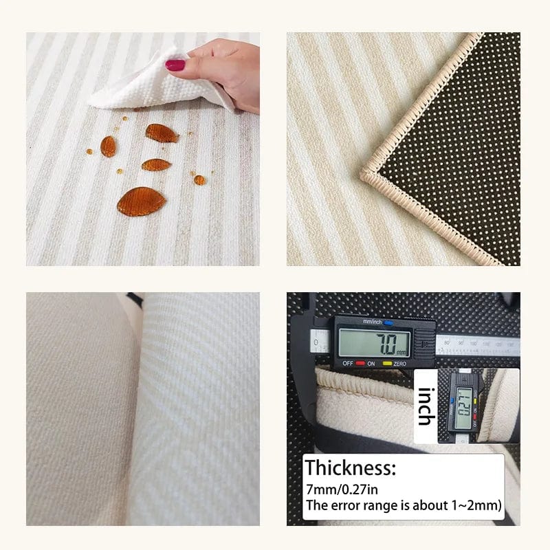 Canvanation Tapis De Salon Rond Beige Salon