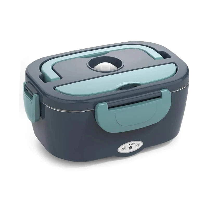 Canvanation Vert / EU et Prise Voiture Lunch Box Électrique Portable 2-en-1 – Chauffage Rapide & Polyvalent