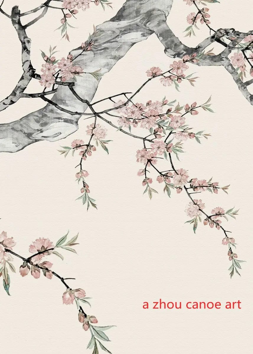 Canvanation 3 / 40X60cm Affiche Japonais Paysage Chinois Couple Oiseaux Forêt Montagne Rivière Poisson Carpe Koi