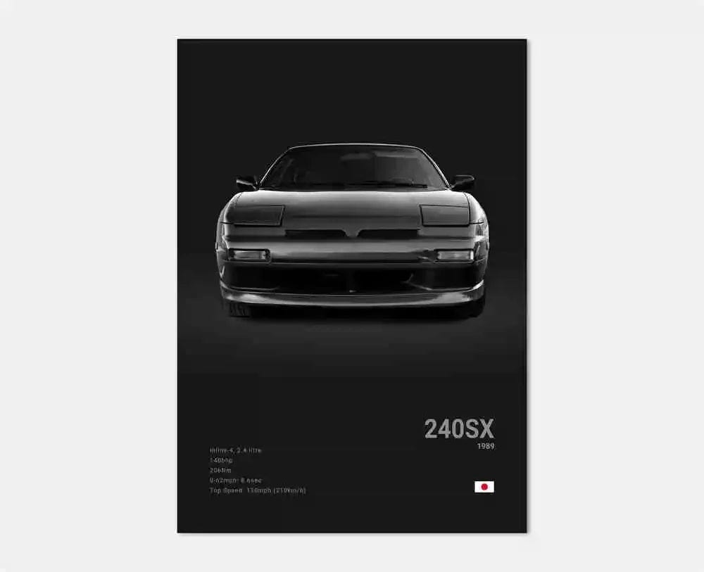 Canvanation 24 / 40x60cm Affiche Voiture Pop Noir Et Blanc Japon
