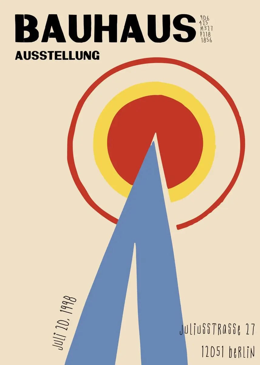 Canvanation Affiche Peinture Moderne Bauhaus