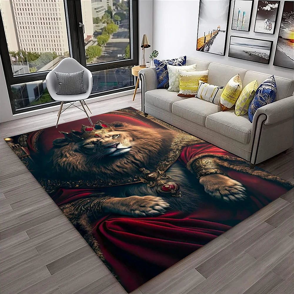Canvanation 14 / 120x160cm Tapis De Chambre - 3D Dream Lion Animal