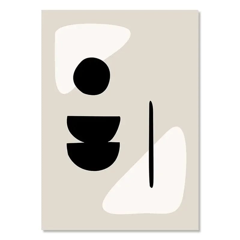 Canvanation S3DH1203898-04 / 40x60cm Affiche Abstrait Boheme Noir Et Blanc