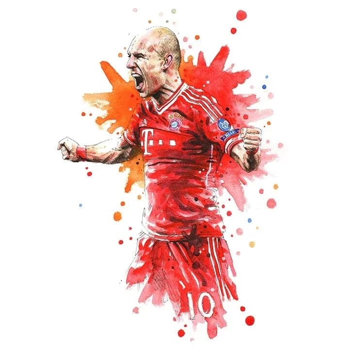 Canvanation 28 / 40x60cm Affiche Joueur De Foot