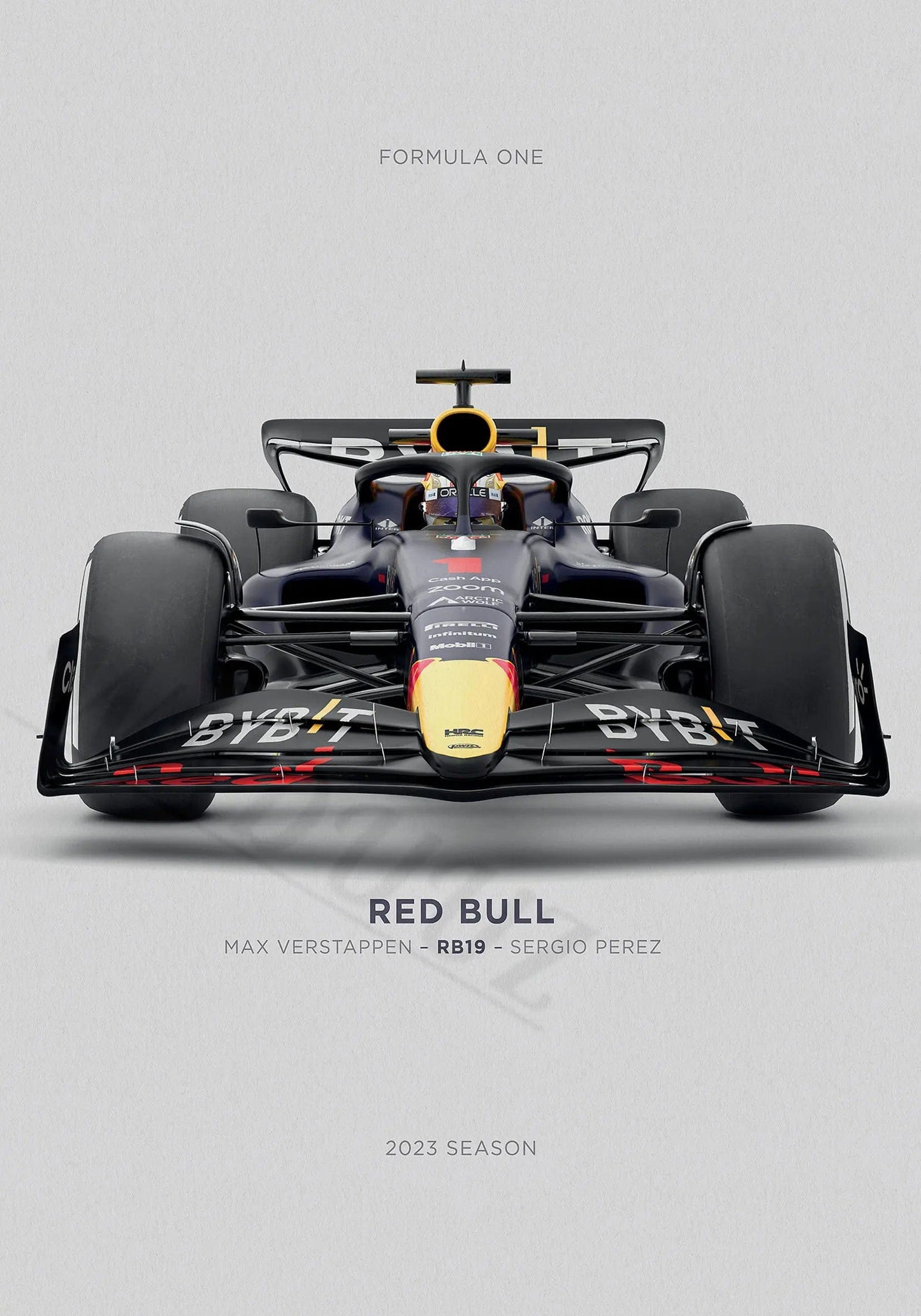 Canvanation 27 / 30x40cm Affiche Voiture 2023 Saison Retro Formule 1