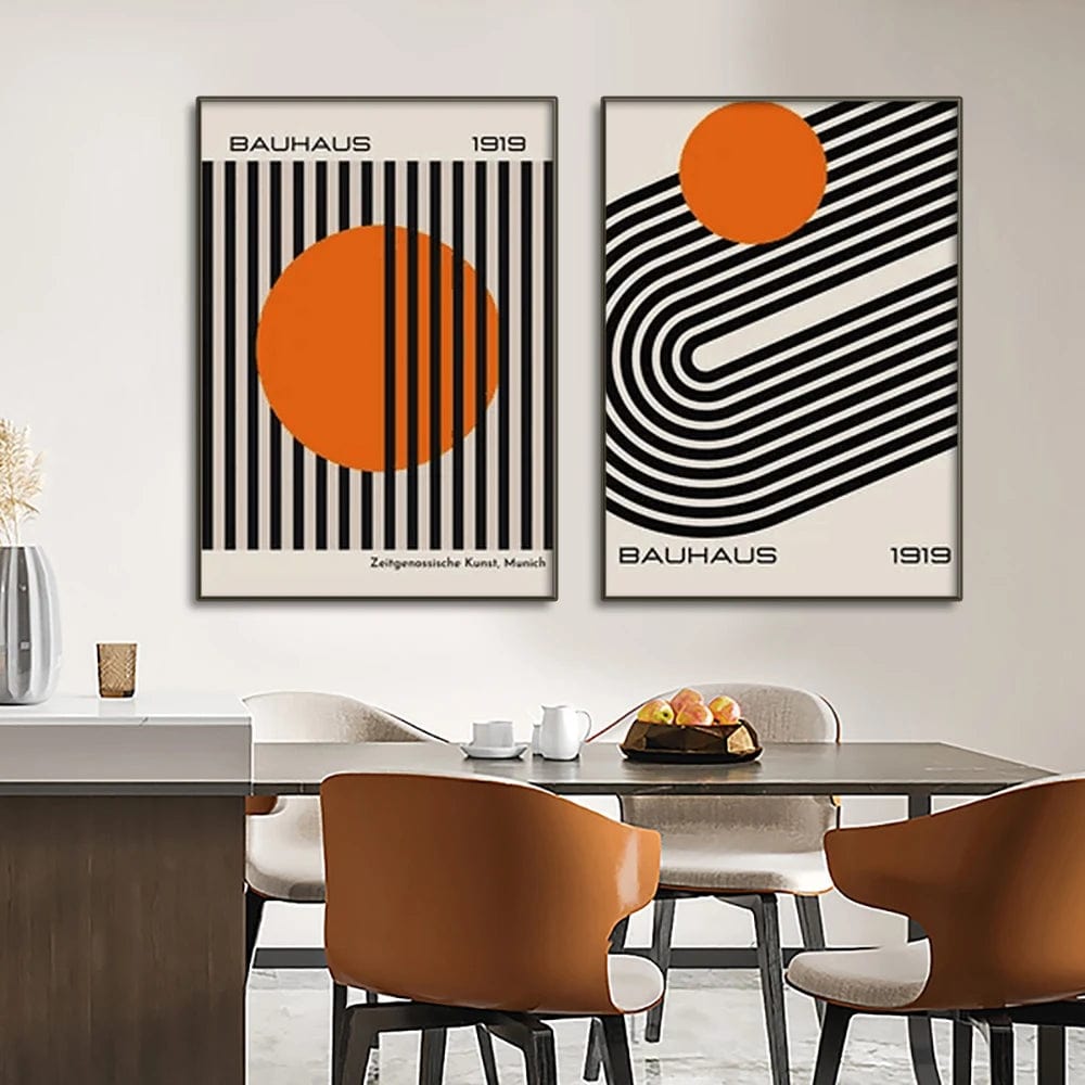 Canvanation Affiche Bauhaus Moderne Salon