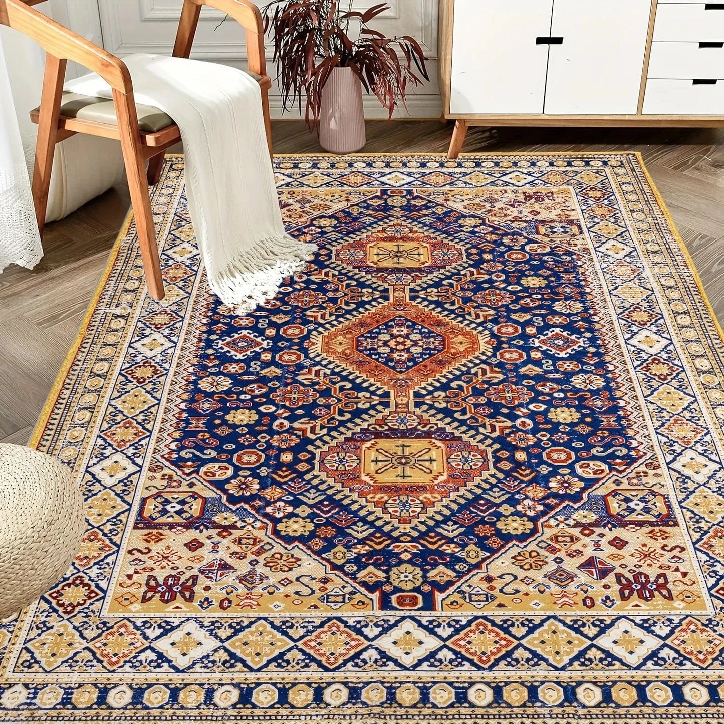 Canvanation 2508161227 / 180x240cm71x94in Tapis Berbère rectangulaire géométrique – Style classique & polyvalent