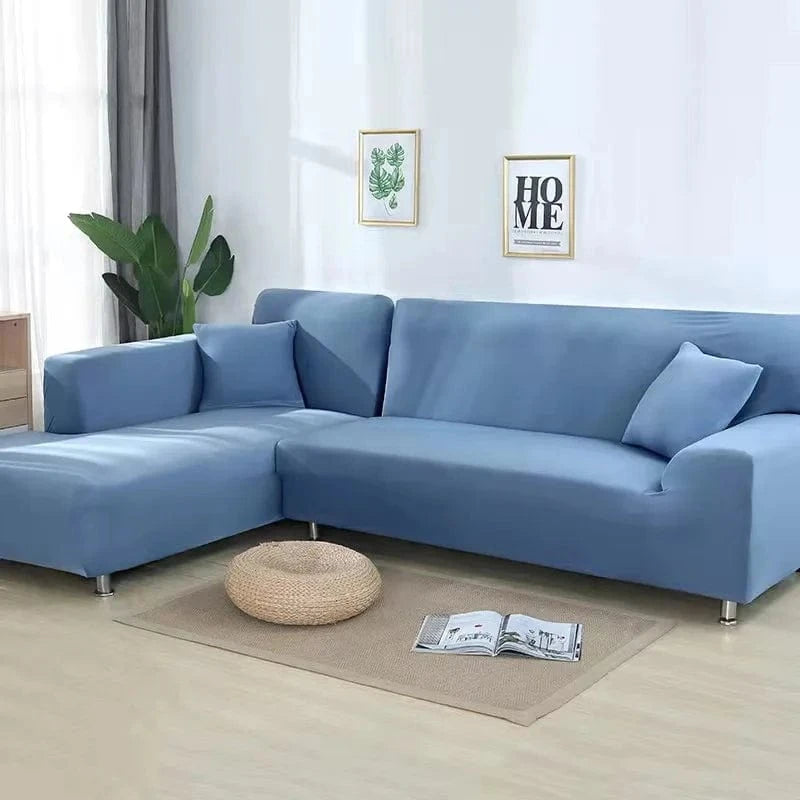 Canvanation Gris Bleu / 1-Places 90-140cm Housse de canapé d'angle