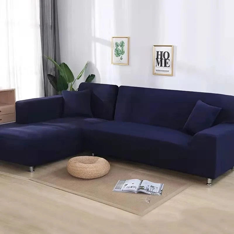 Canvanation Bleu Foncé / 1-Places 90-140cm Housse de canapé d'angle