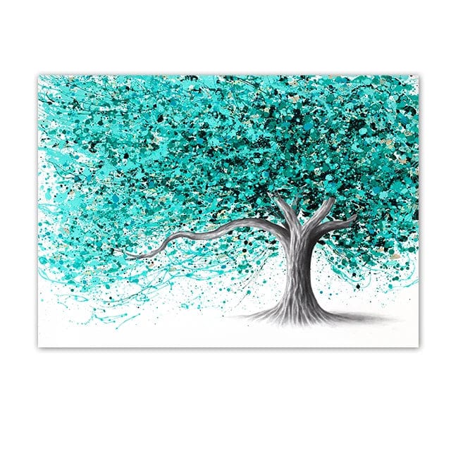 Canvanation 2 / 80x120cm Affiche - Arbre De Vie Coloré Gustave Klilmt