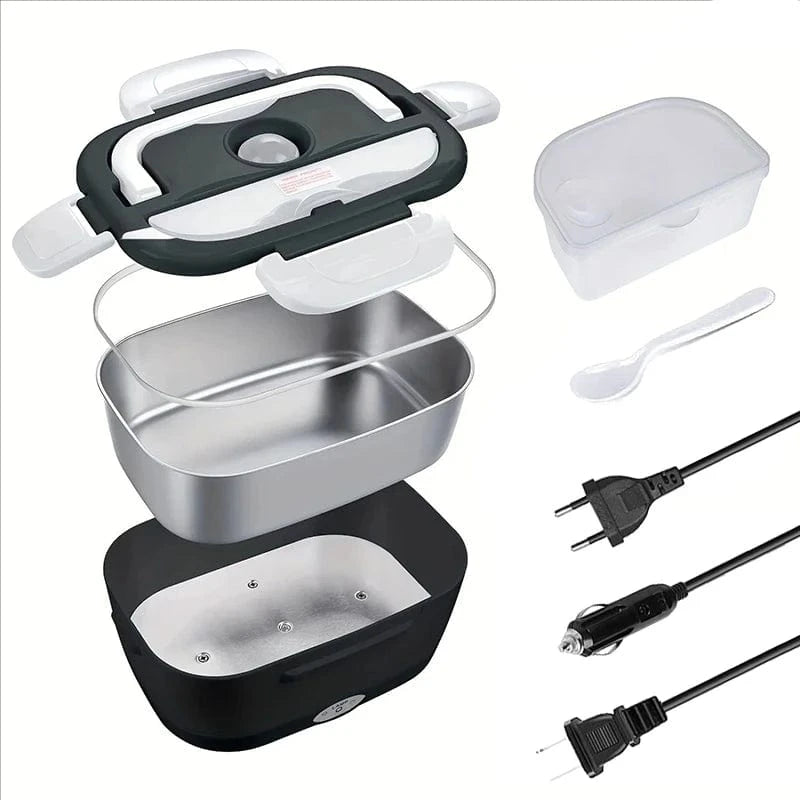 Canvanation Lunch Box Électrique Portable 2-en-1 – Chauffage Rapide & Polyvalent
