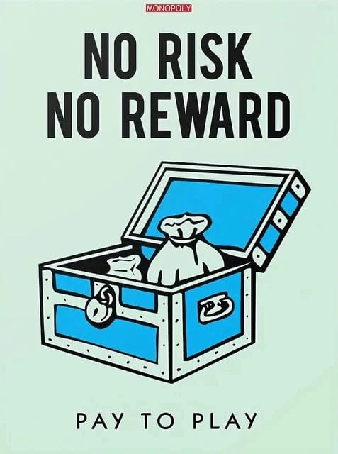 Canvanation Blue / 50x70cm No Frame Affiche Alec Monopoly Motivation