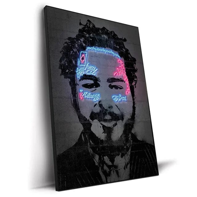 Canvanation O / 20x30cm Affiche Abstrait Neon Rap Star