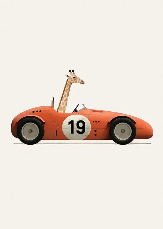 Canvanation C / 30x40cm Affiche Voiture Drôle Anime Animaux