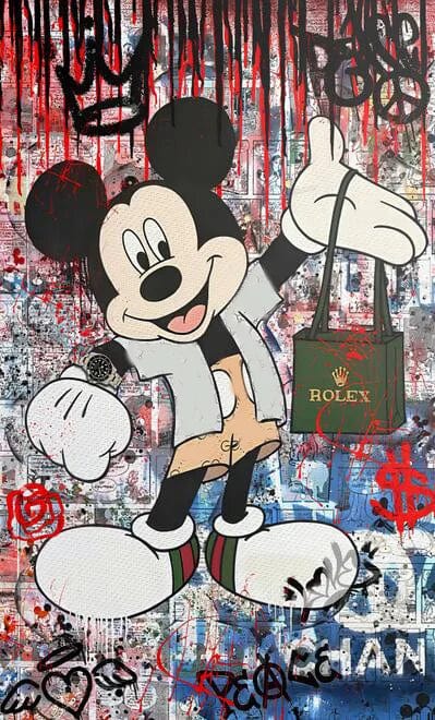 Canvanation PF 24499 / 50x70cm Affiche Graffiti Fashion Mickey Mouse