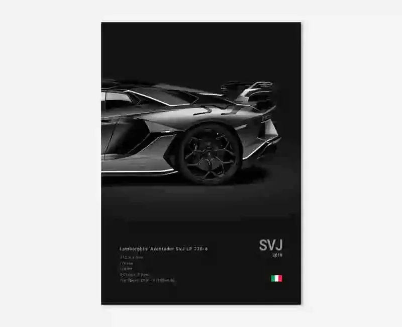 Canvanation 18 / 50x75cm Affiche Voiture Lamborghini Luxe Sto Veneno Urus Aventador SVJ