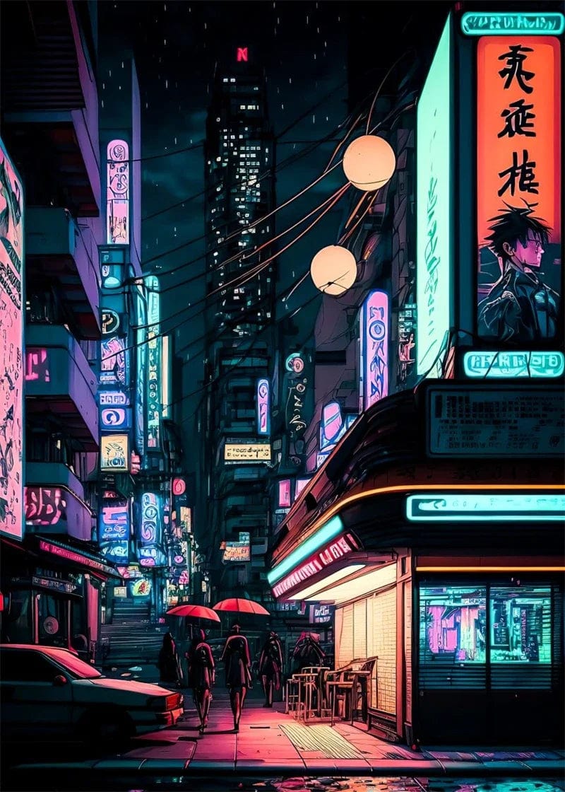 Canvanation 4 / 30x40cm Affiche Pop Art  Neon Japon Tokyo Rue