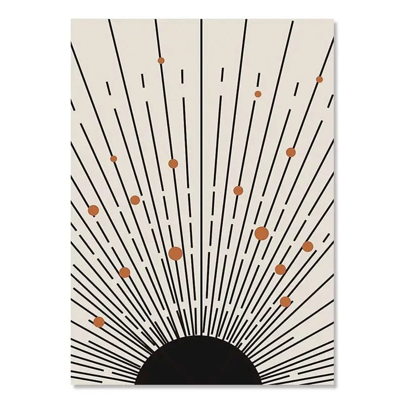 Canvanation S3DH1203905-04 / 40x60cm Affiche Abstrait Boheme Noir Et Blanc