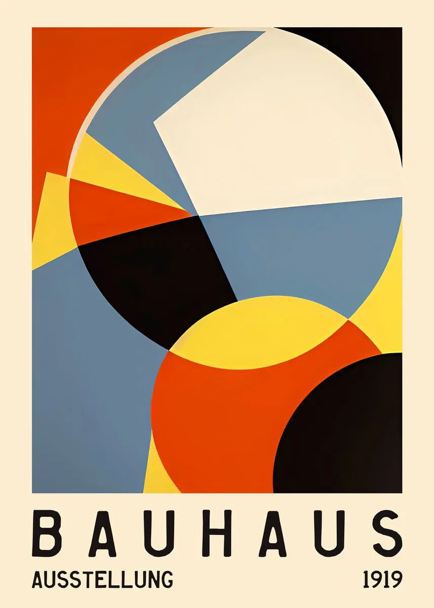Affiche Bauhaus Simple Géométrique