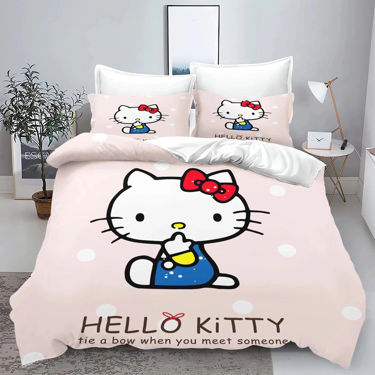 Canvanation 6 / 135x200cm Housse De Couette - Hello Kitty 3D