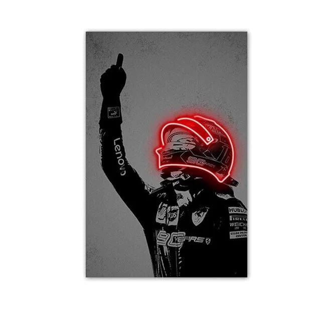 Canvanation 7 / 40x60cm Affiche Casque De Moto Neon