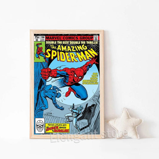 Canvanation Poster Marvel Vintage 100th 200th 300th Edition Spider-Man Comic Cover