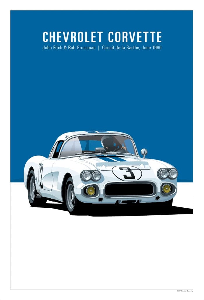 Canvanation Affiche Retro Voiture GTR