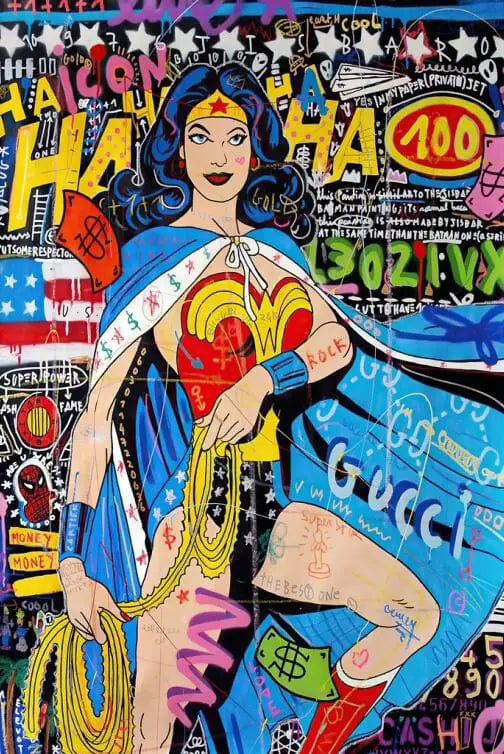 Canvanation PF24392 / 70x90cm Affiche Street Art Super Héros