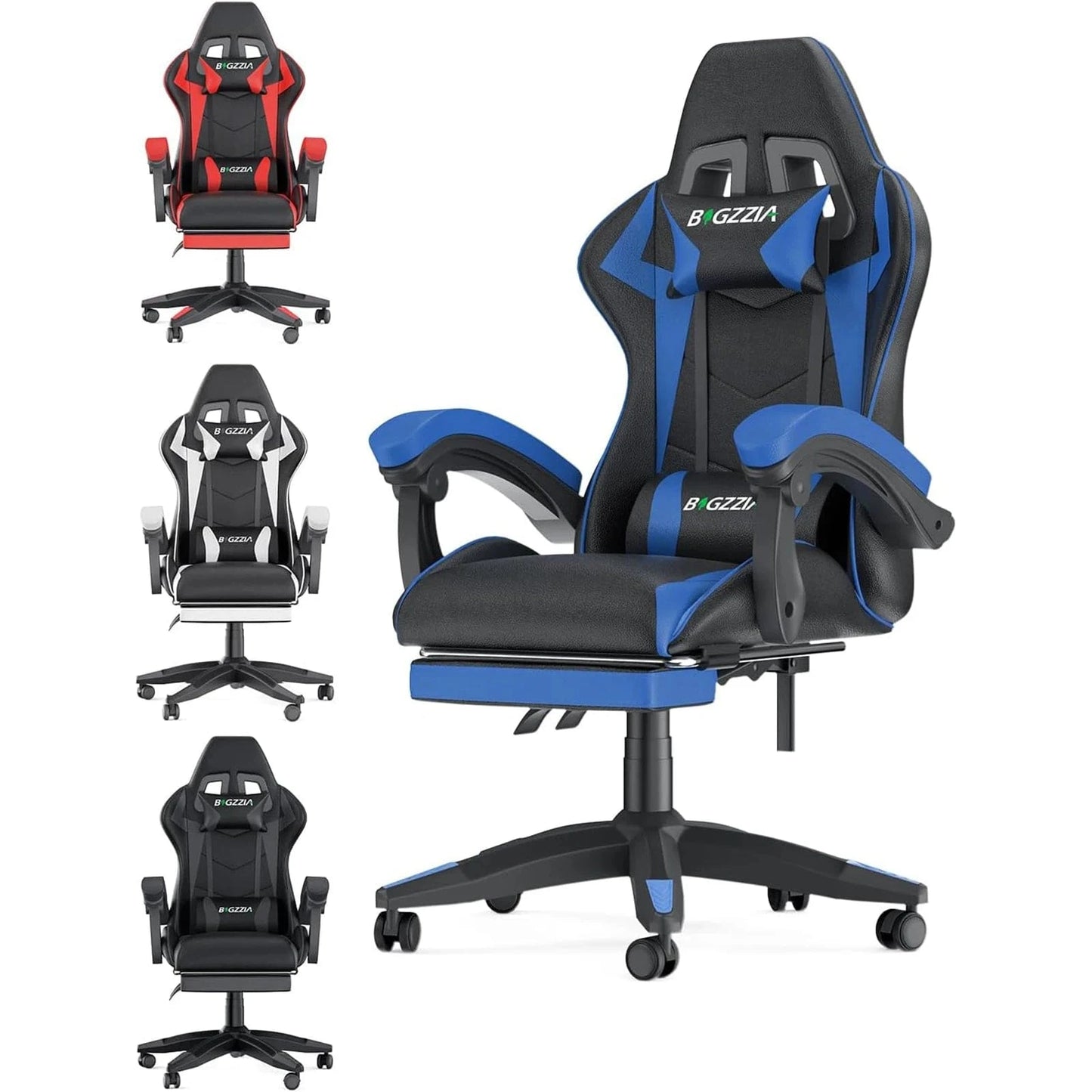Canvanation Bleu Chaise de Bureau Gaming / Fauteuil Gamer