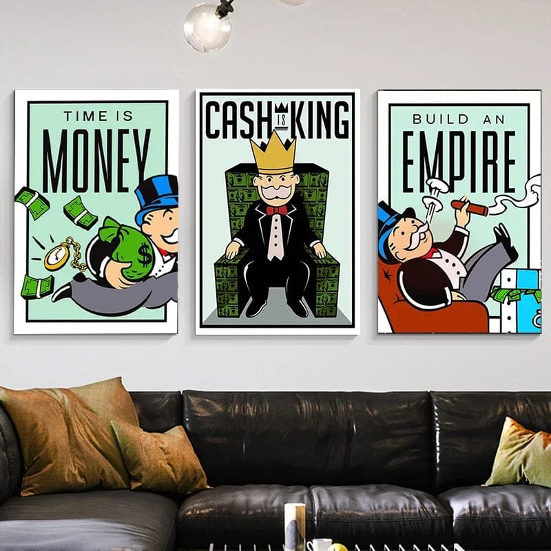 Canvanation Affiche Monopoly Pop Art Citation