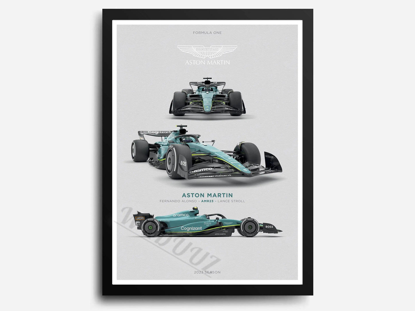 Canvanation 2 / 40x50cm Affiche 2023 Saison Retro Formule 1 80S