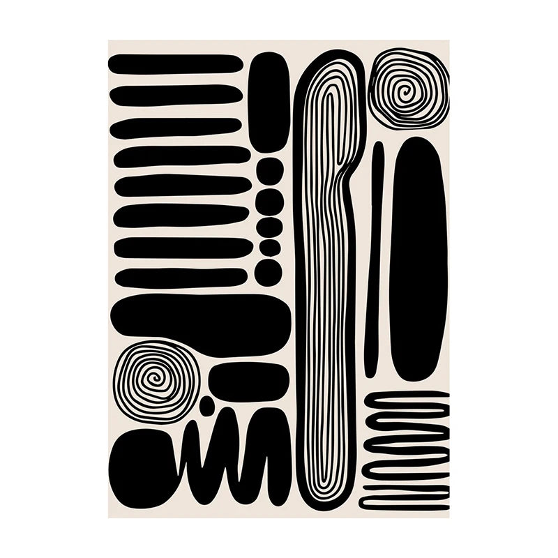 Affiche Abstrait Japonais