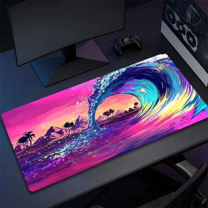 Canvanation A3350 / 900x400x2mm Tapis De Souris - Paysage Vague Japonaise