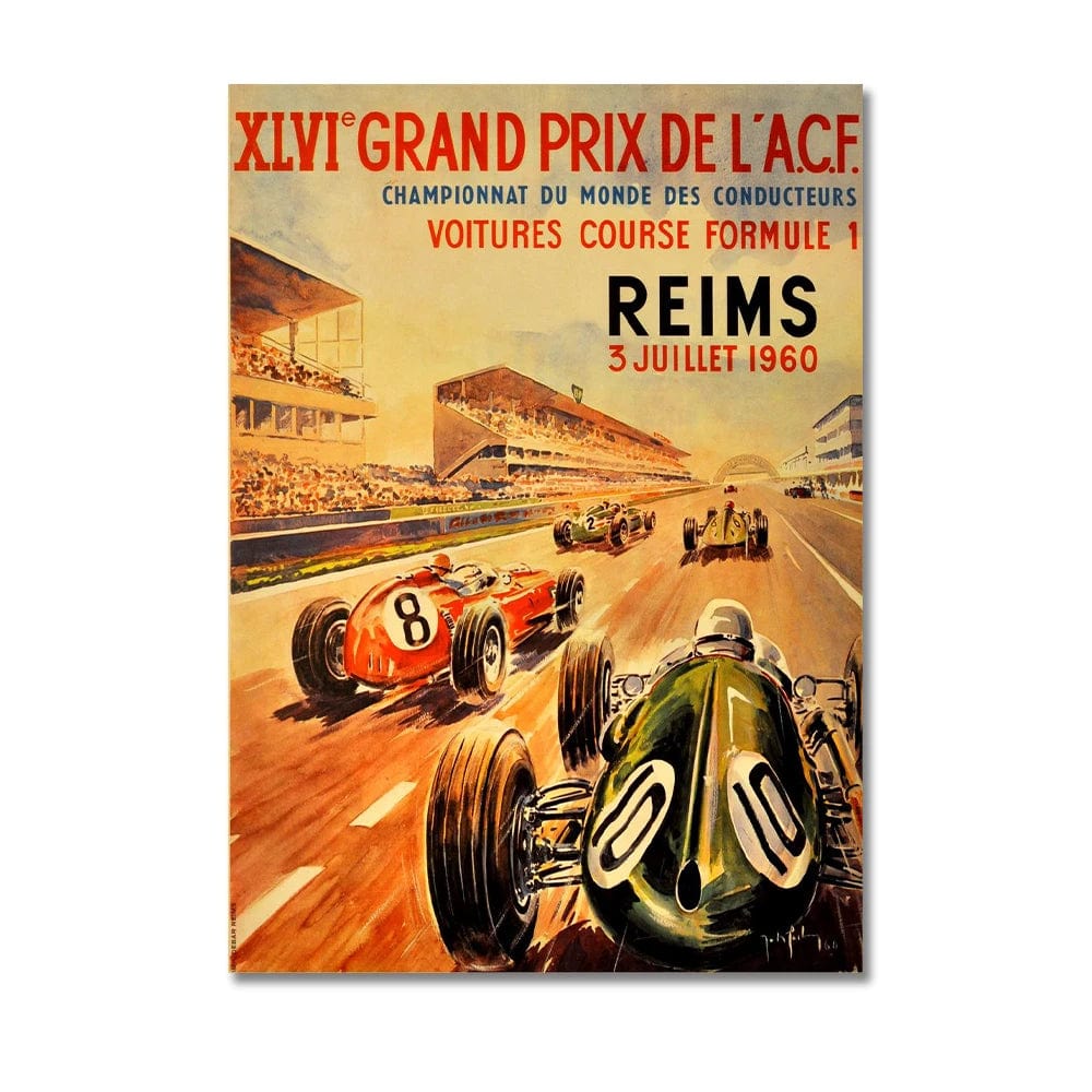 Canvanation X6177 / 40x60cm Affiche Vintage Voiture Monaco Prix F1