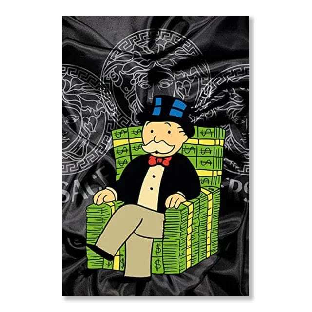 Canvanation 8 / 50x70cm Affiche Moderne Monopoly Alec Pop Art