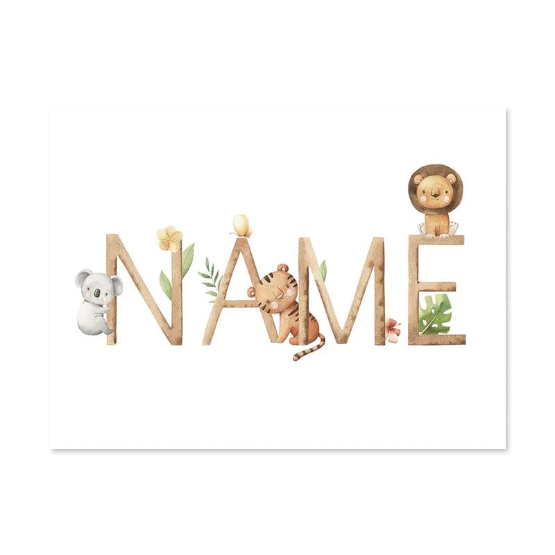 Canvanation 3 / A4 21x30cm Panneau De Chambre De Bébé Personnalisé Cartoon