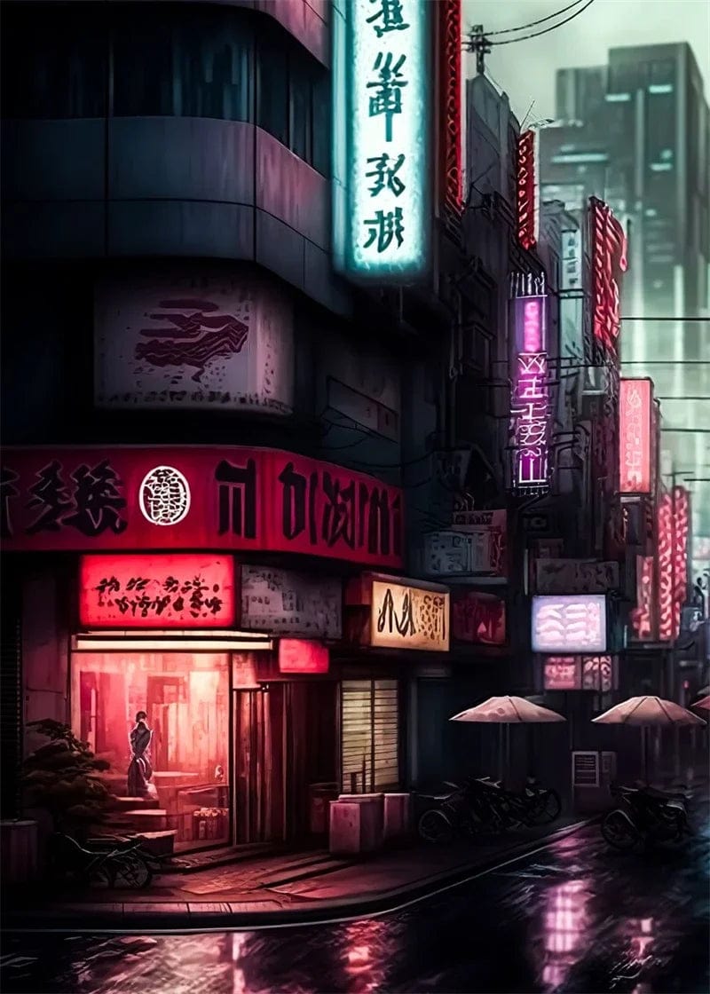 Canvanation 9 / 50x70cm Affiche Pop Art Neon Japon Tokyo Rue