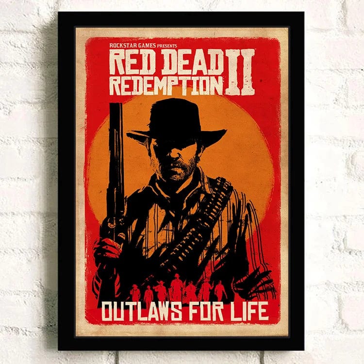 Canvanation 20 / 50X70cm Affiche Jeu Populaire Red Dead Redemption 2