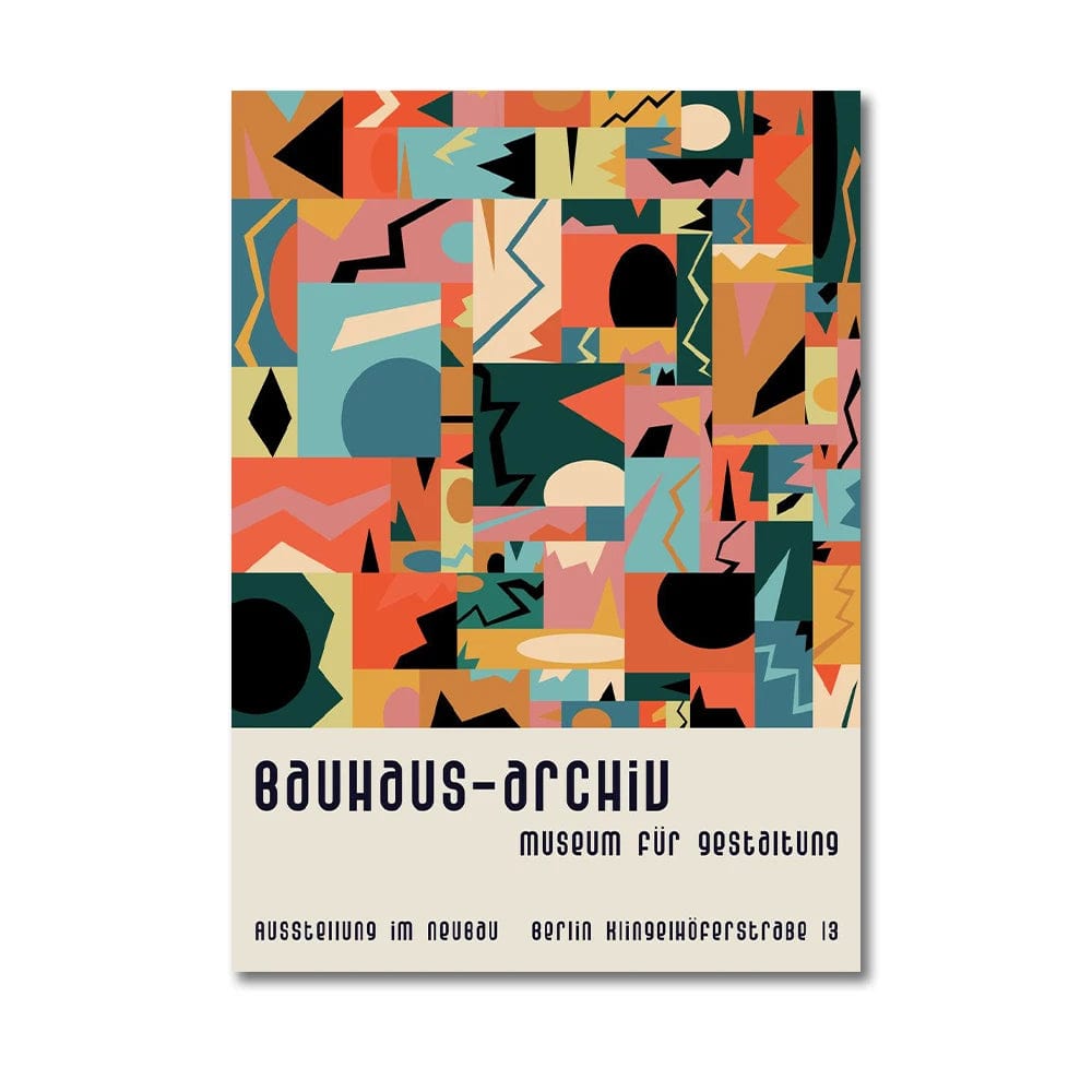 Canvanation Affiche Abstraite Moderne Bauhaus