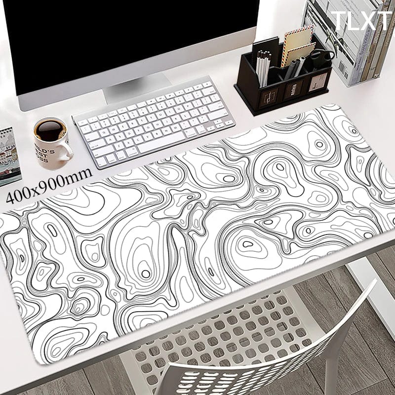 Canvanation EP777777 (1) / 400x900x4mm Tapis De Souris - Noir Et Blanc