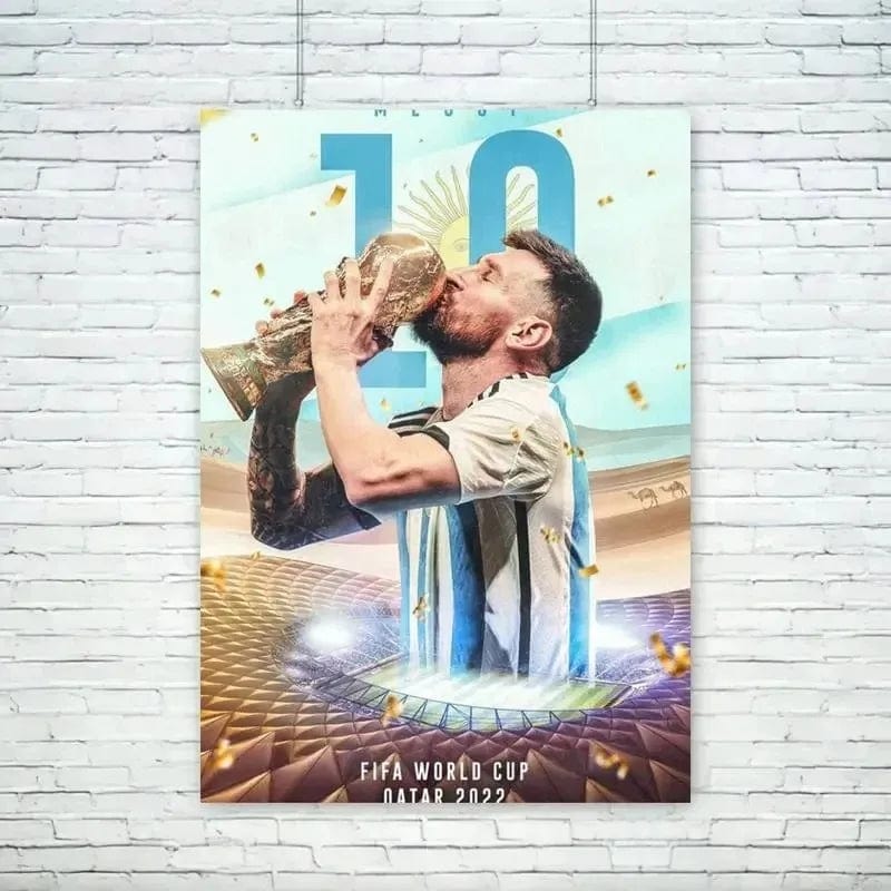 Canvanation Poster Football Stars Messi Ronaldo