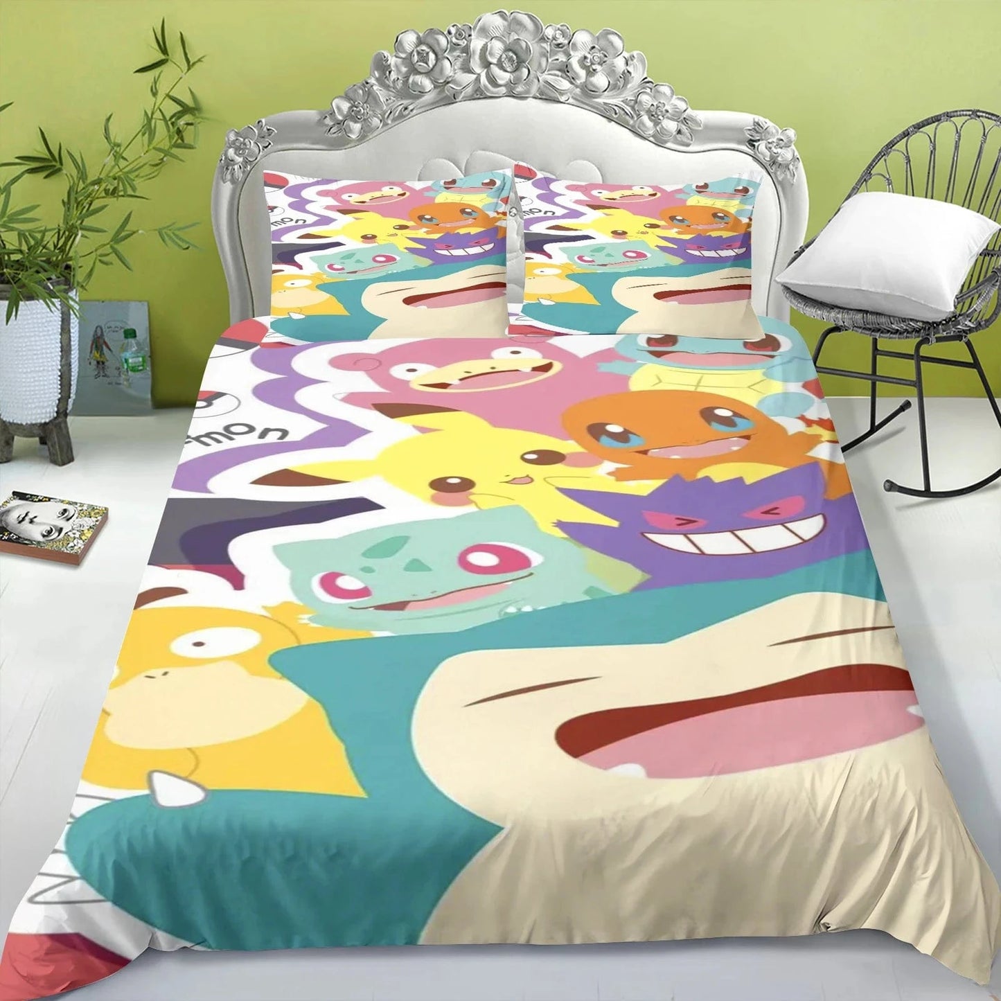 Canvanation 2 / 135x200cm Housse De Couette - Pikachu 3 Sets