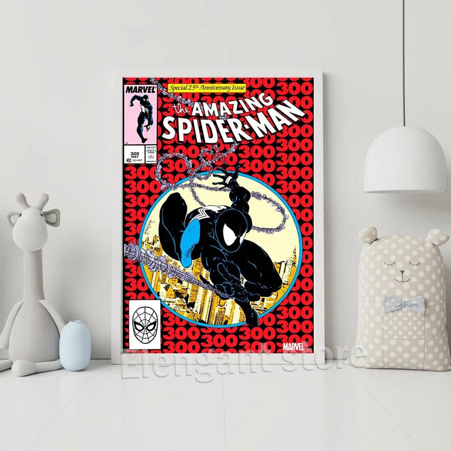 Canvanation Poster Marvel Vintage 100th 200th 300th Edition Spider-Man Comic Cover