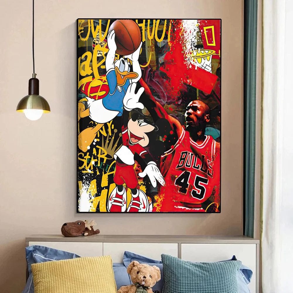Canvanation Affiche Graffiti Fashion Mickey Mouse