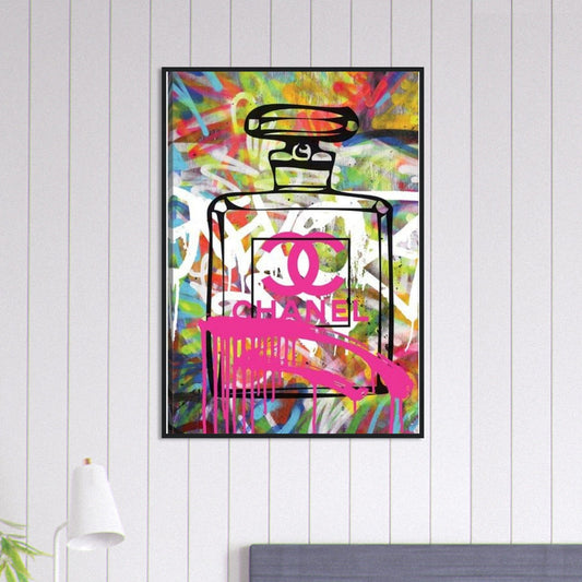 Canvanation Print Material 70x100 cm / 28x40″ Tableau Chanel Numéro 5 Graffiti